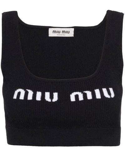 black miu miu top